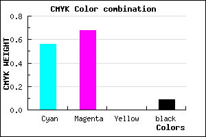#6549E7 color CMYK mixer