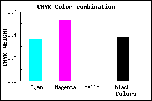 #654B9F color CMYK mixer
