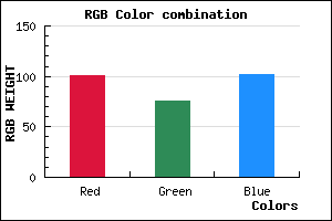rgb background color #654C66 mixer