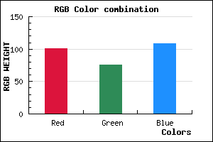 rgb background color #654C6C mixer