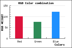 rgb background color #654C7A mixer