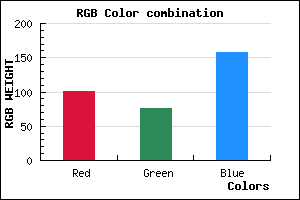 rgb background color #654C9E mixer