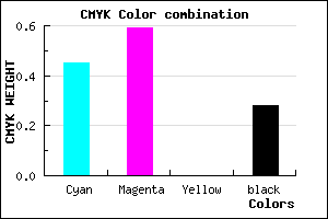 #654CB8 color CMYK mixer