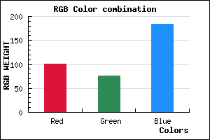 rgb background color #654CB8 mixer