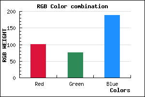 rgb background color #654CBC mixer