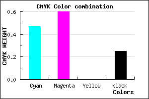 #654CC0 color CMYK mixer