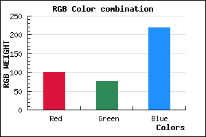 rgb background color #654CDB mixer