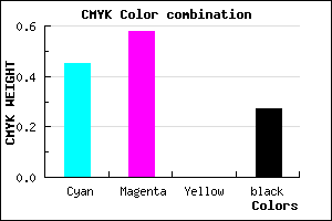 #654DB9 color CMYK mixer