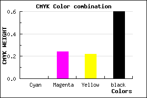 #654D4F color CMYK mixer