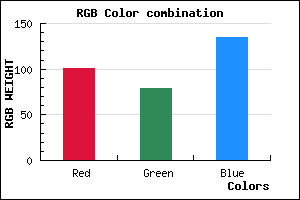rgb background color #654F87 mixer