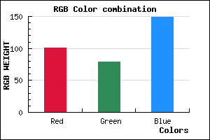 rgb background color #654F95 mixer