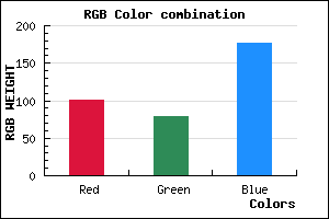 rgb background color #654FB1 mixer
