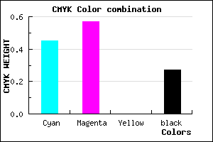 #654FB9 color CMYK mixer