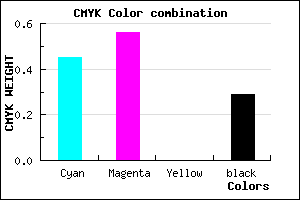 #6550B6 color CMYK mixer