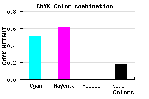 #6550D0 color CMYK mixer
