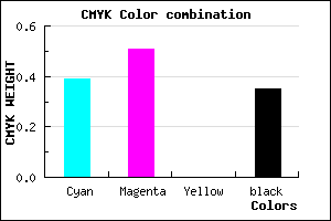 #6551A5 color CMYK mixer