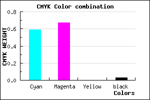 #6552F8 color CMYK mixer
