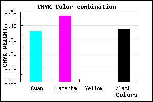 #65539E color CMYK mixer