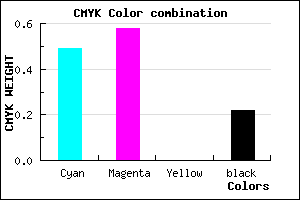 #6553C6 color CMYK mixer