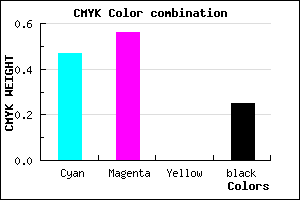 #6554C0 color CMYK mixer