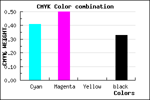 #6555AB color CMYK mixer