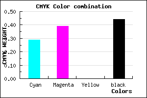 #65568E color CMYK mixer