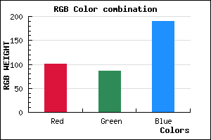 rgb background color #6556BE mixer