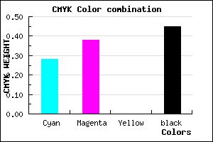 #65578D color CMYK mixer