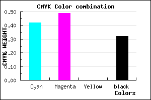 #6558AE color CMYK mixer