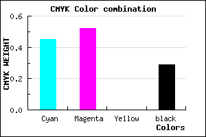 #6558B6 color CMYK mixer