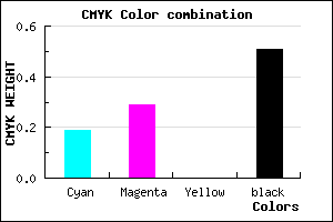 #65597D color CMYK mixer