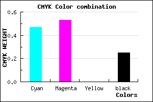 #6559BF color CMYK mixer