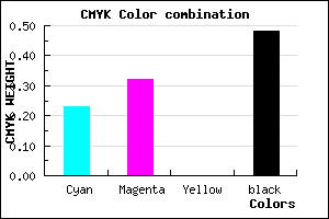 #655A84 color CMYK mixer