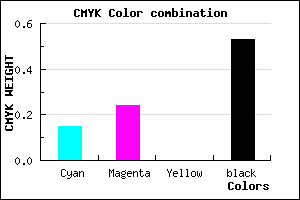 #655B77 color CMYK mixer