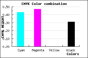 #655DB1 color CMYK mixer