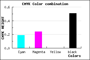 #655F7D color CMYK mixer