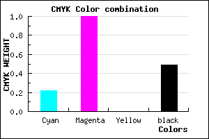 #660082 color CMYK mixer