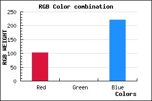 rgb background color #6600DC mixer