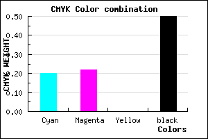 #666480 color CMYK mixer