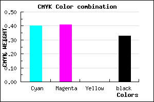 #6664AA color CMYK mixer