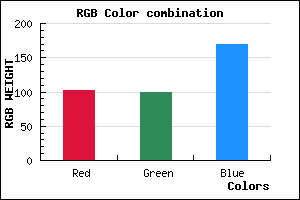 rgb background color #6664AA mixer