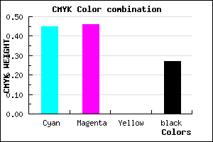 #6664BA color CMYK mixer