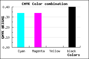 #66669A color CMYK mixer
