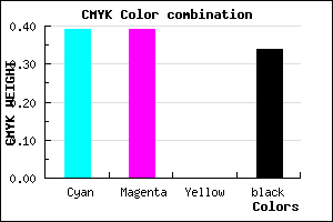 #6666A8 color CMYK mixer