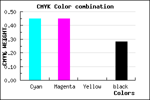 #6666B8 color CMYK mixer