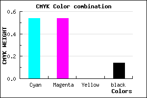 #6666DC color CMYK mixer