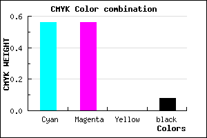 #6666EA color CMYK mixer