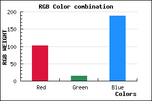 rgb background color #660FBD mixer