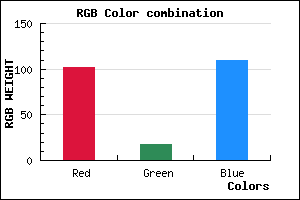 rgb background color #66116D mixer