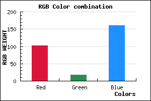 rgb background color #6612A0 mixer